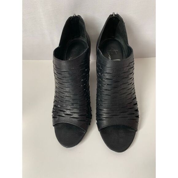 Franco Sarto Black Peep toe booties - Picture 2 of 13